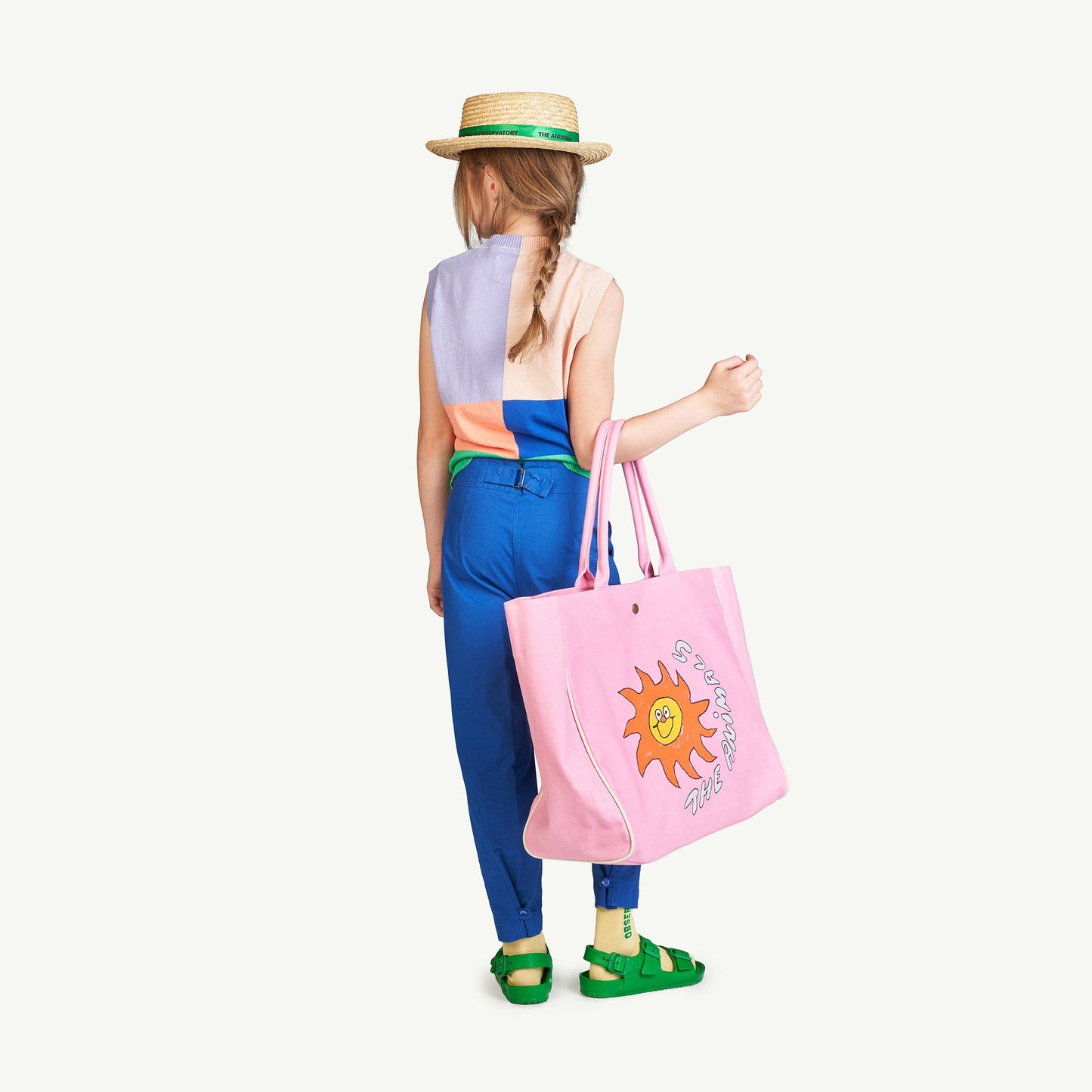 女童彩色Logo棉背心