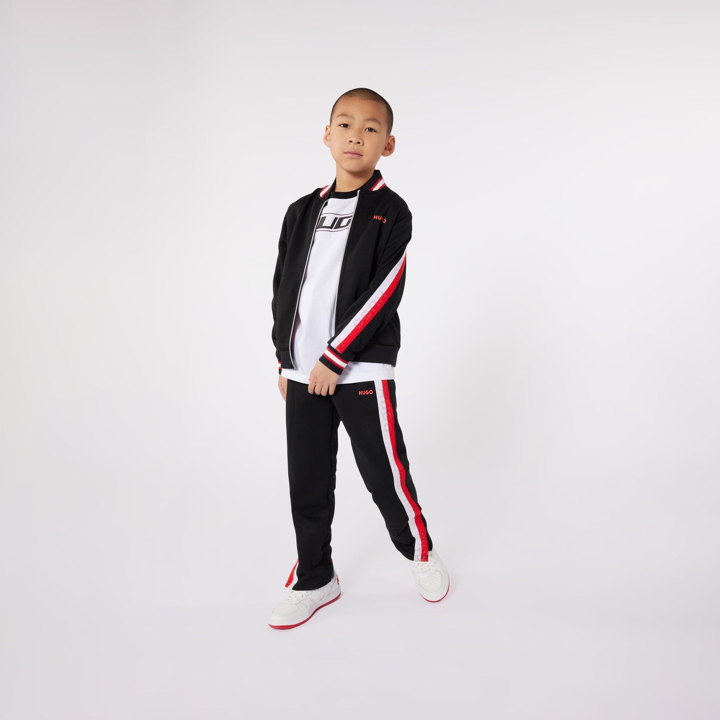 Hugo Boys 黑色运动长裤