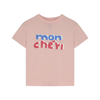 儿童粉色Logo棉T恤
