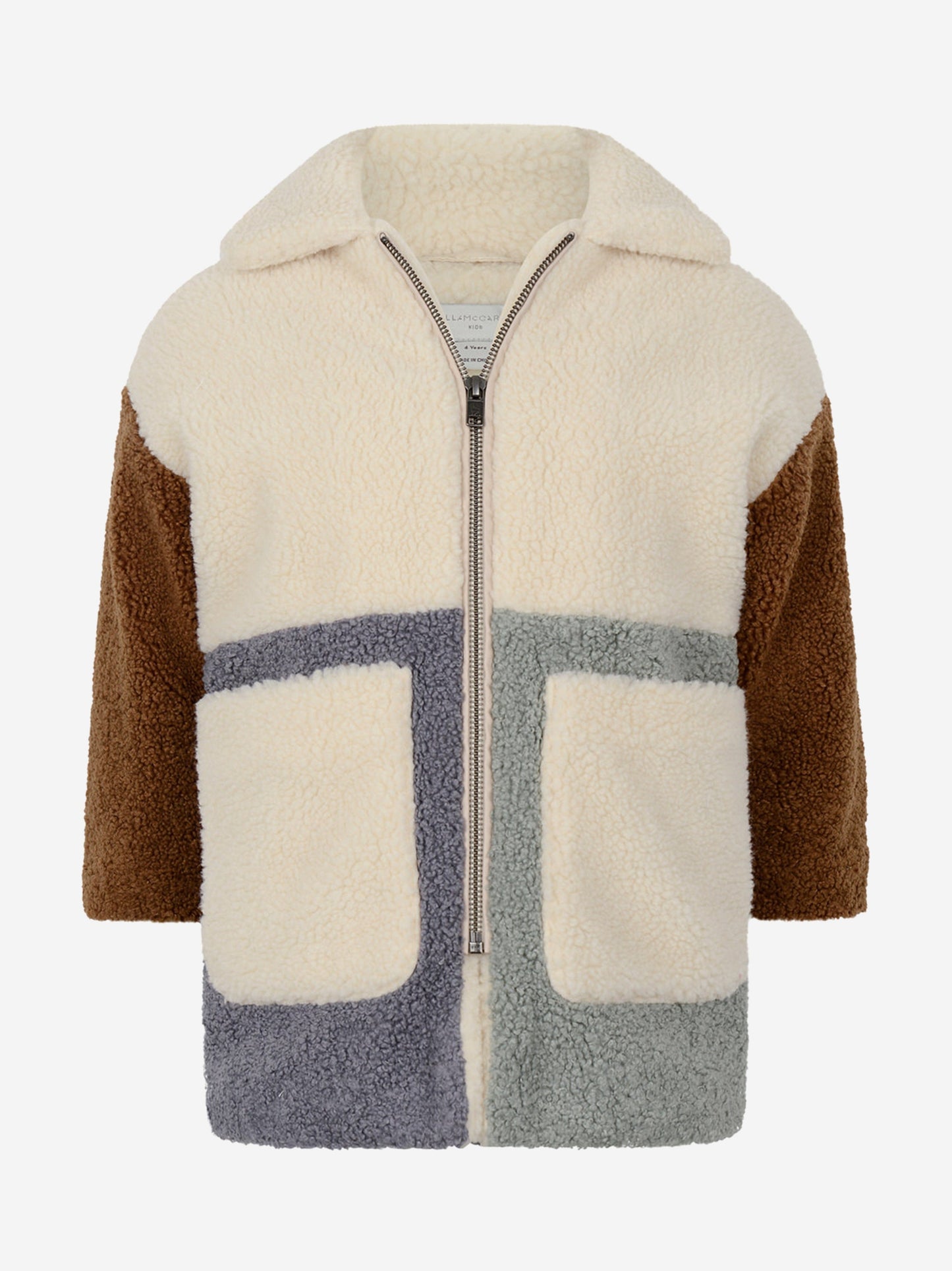 Stella McCartney Girls Ivory Patchwork Coat