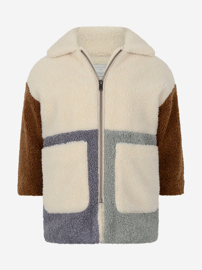 Stella McCartney Girls Ivory Patchwork Coat