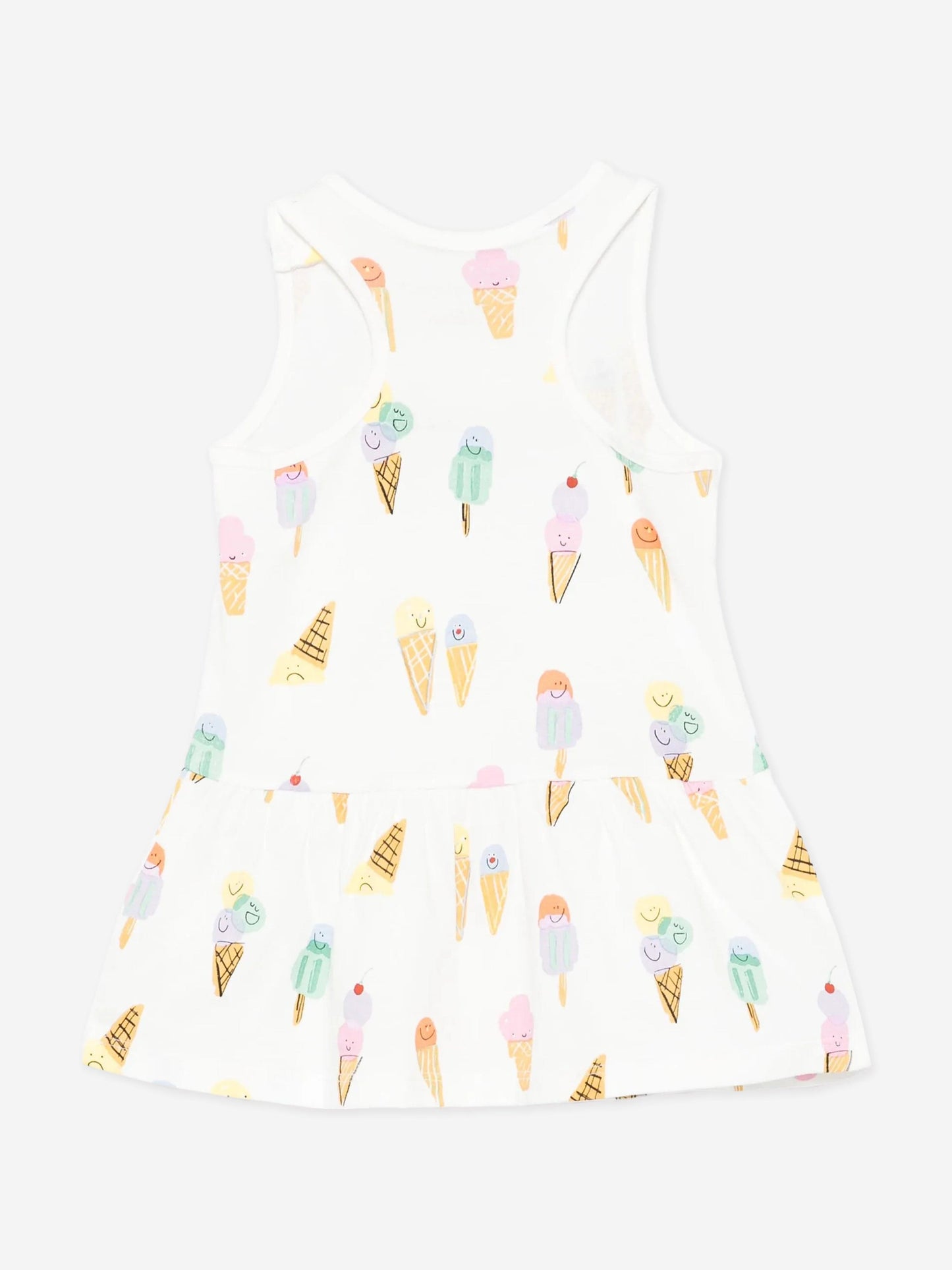 Baby Girls Ice Cream Jersey Dress in Ivory