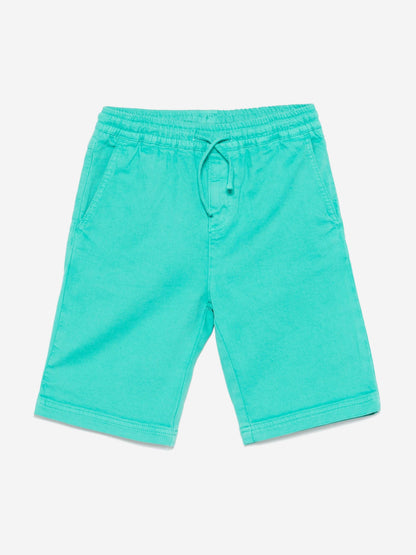 Boys Logo Shorts in Green