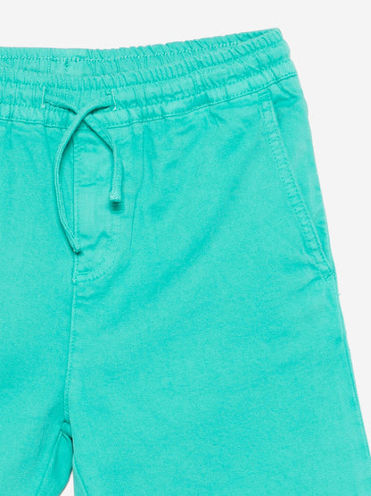 Boys Logo Shorts in Green