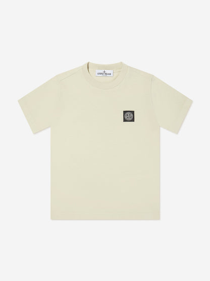 Boys Compass Logo T-Shirt in Beige