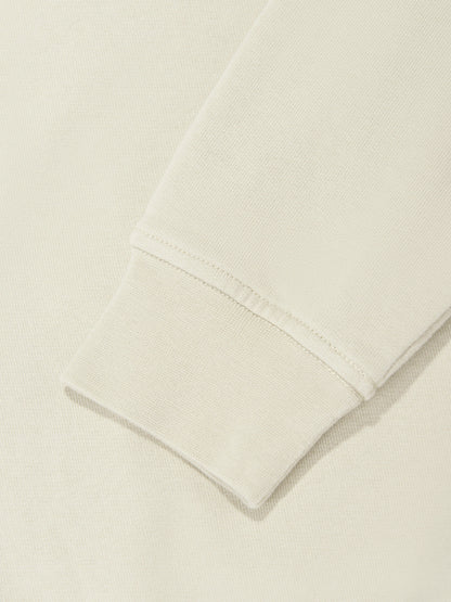 Boys Half Zip Sweatshirt in Beige