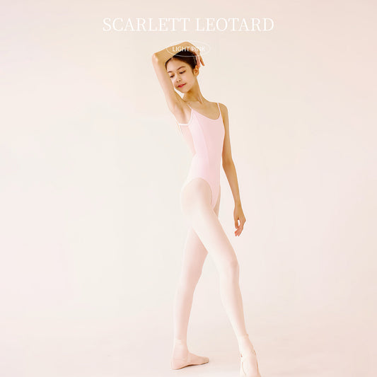 女童浅粉色芭蕾舞连体衣(Scarlet Leotard Light Pink/Light Pink)