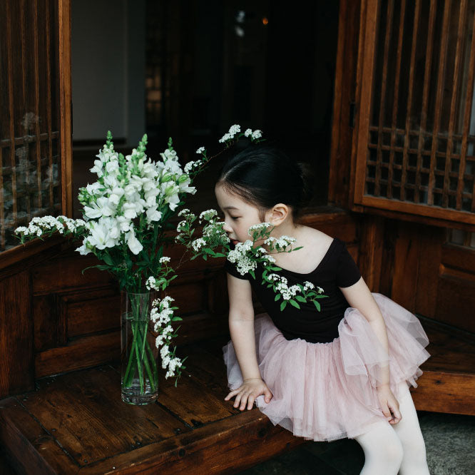 女童酒红色芭蕾舞连体衣