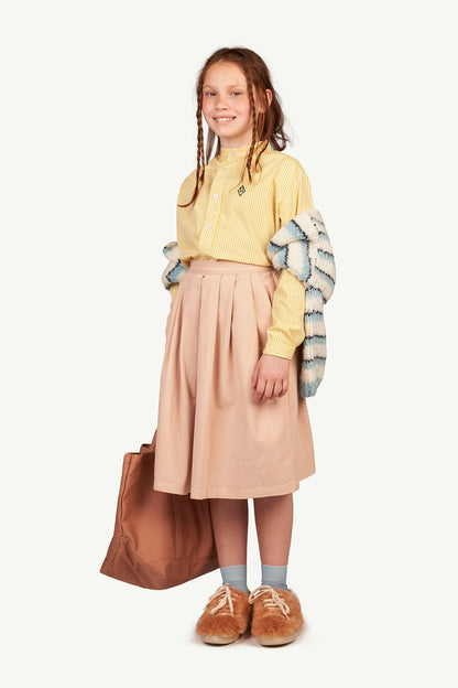 女童粉色Logo棉短裙