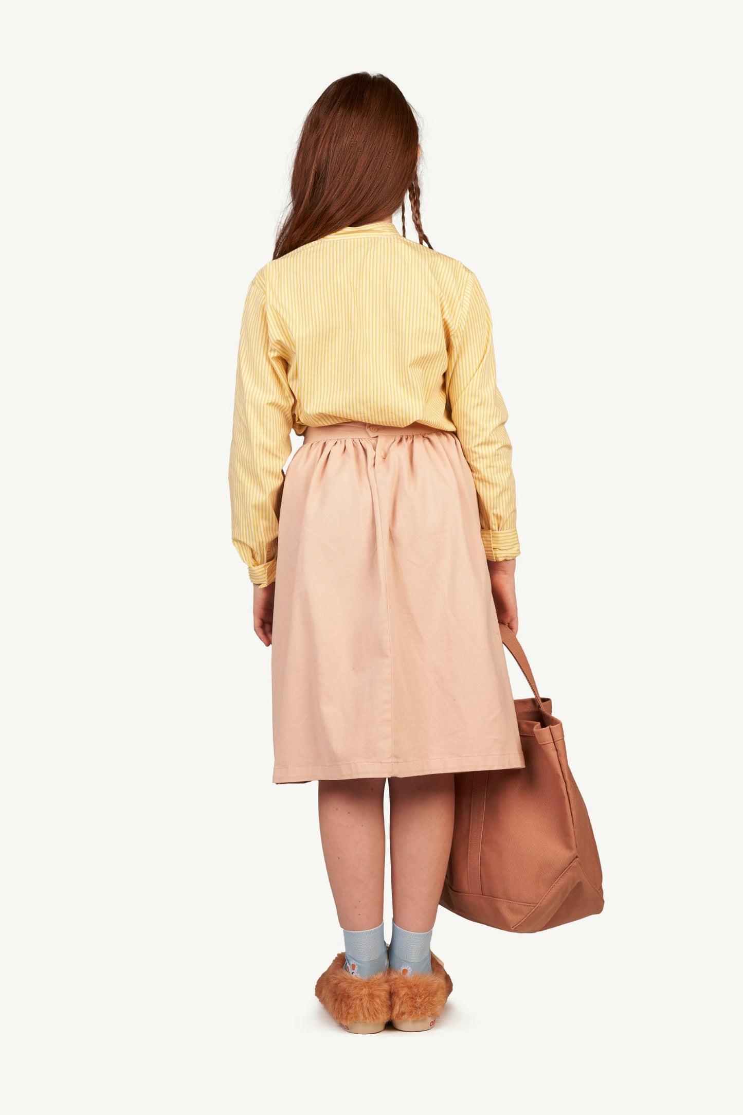 女童粉色Logo棉短裙