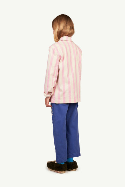 儿童蓝色Logo长裤