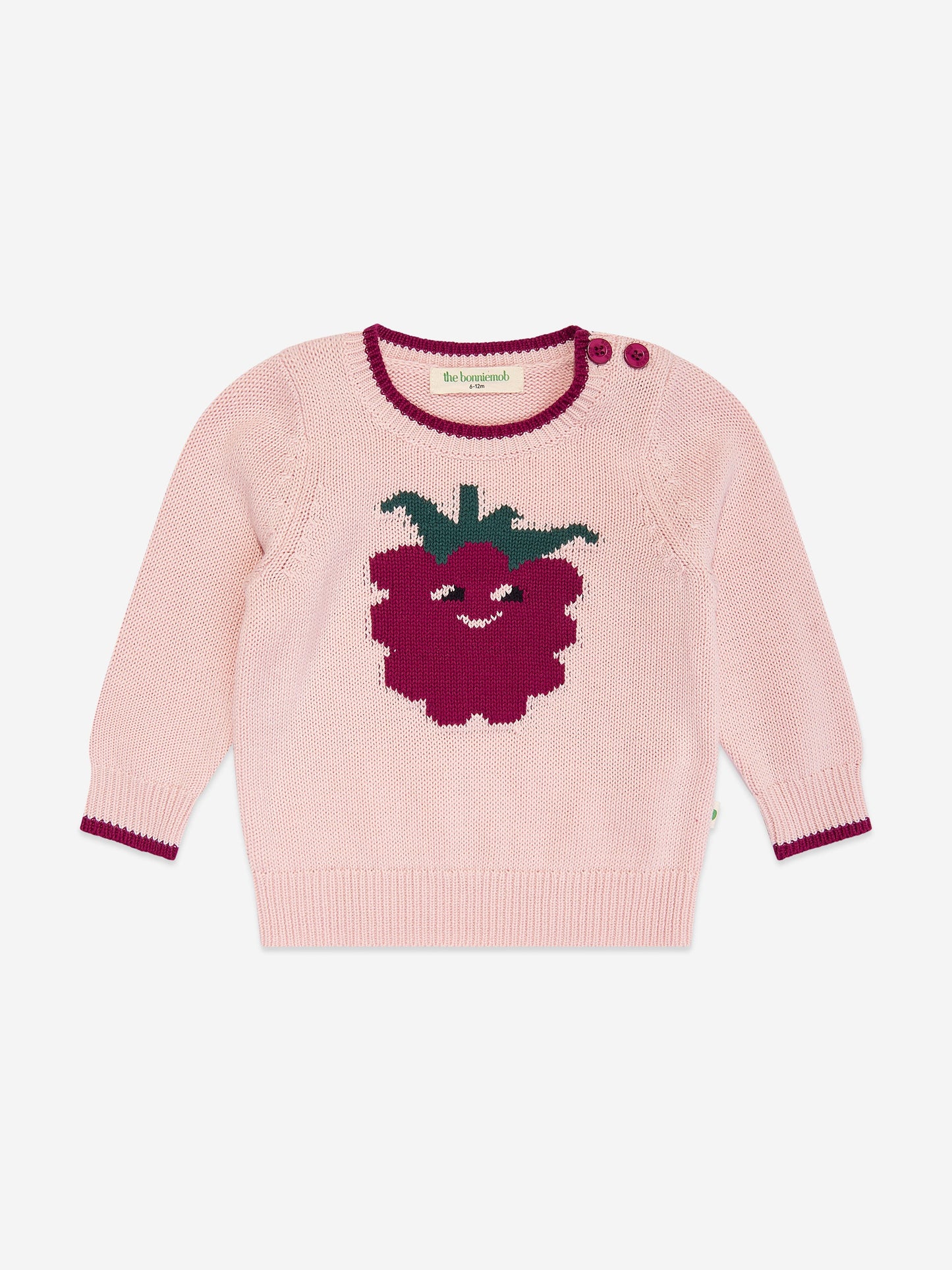 女孩 Blackberry 针织套衫（粉色）