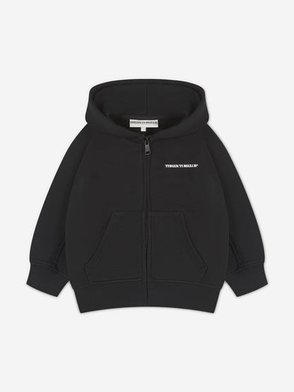 Couture Club Kids Raw Seam 会员专用拉链上衣（黑色）
