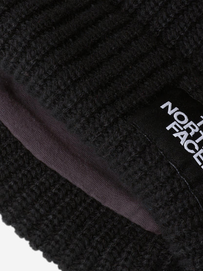 The North Face 儿童 Salty Lined 毛线帽（黑色）
