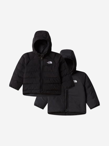 The North Face 婴儿双面 Perrito 连帽夹克（黑色）
