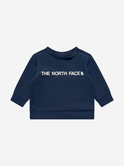 The North Face 男婴徽标运动服（海军蓝）