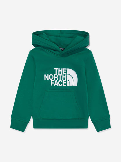 The North Face 男童 Drew Peak 绿色连帽衫