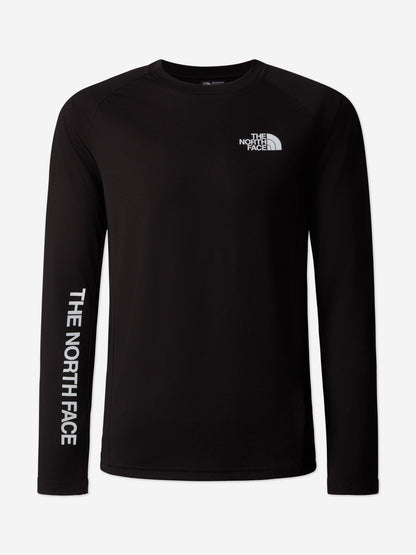 The North Face 儿童 Never Stop 长袖 T 恤（黑色）