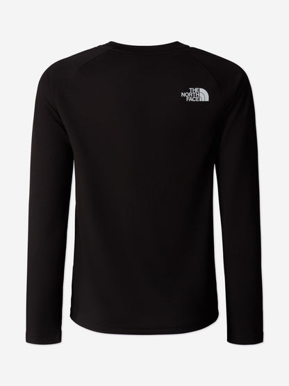 The North Face 儿童 Never Stop 长袖 T 恤（黑色）
