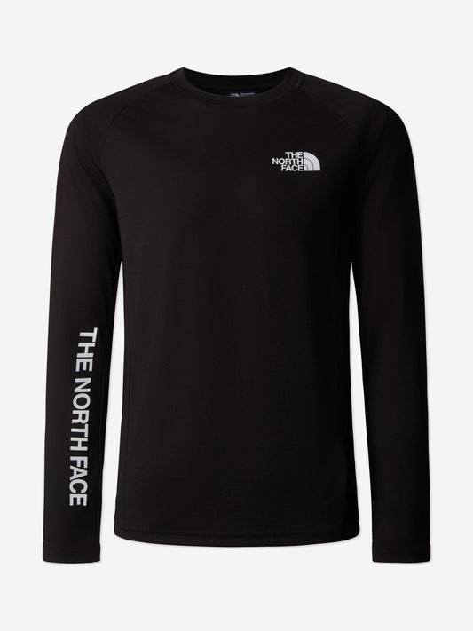 The North Face 儿童 Never Stop 长袖 T 恤（黑色）