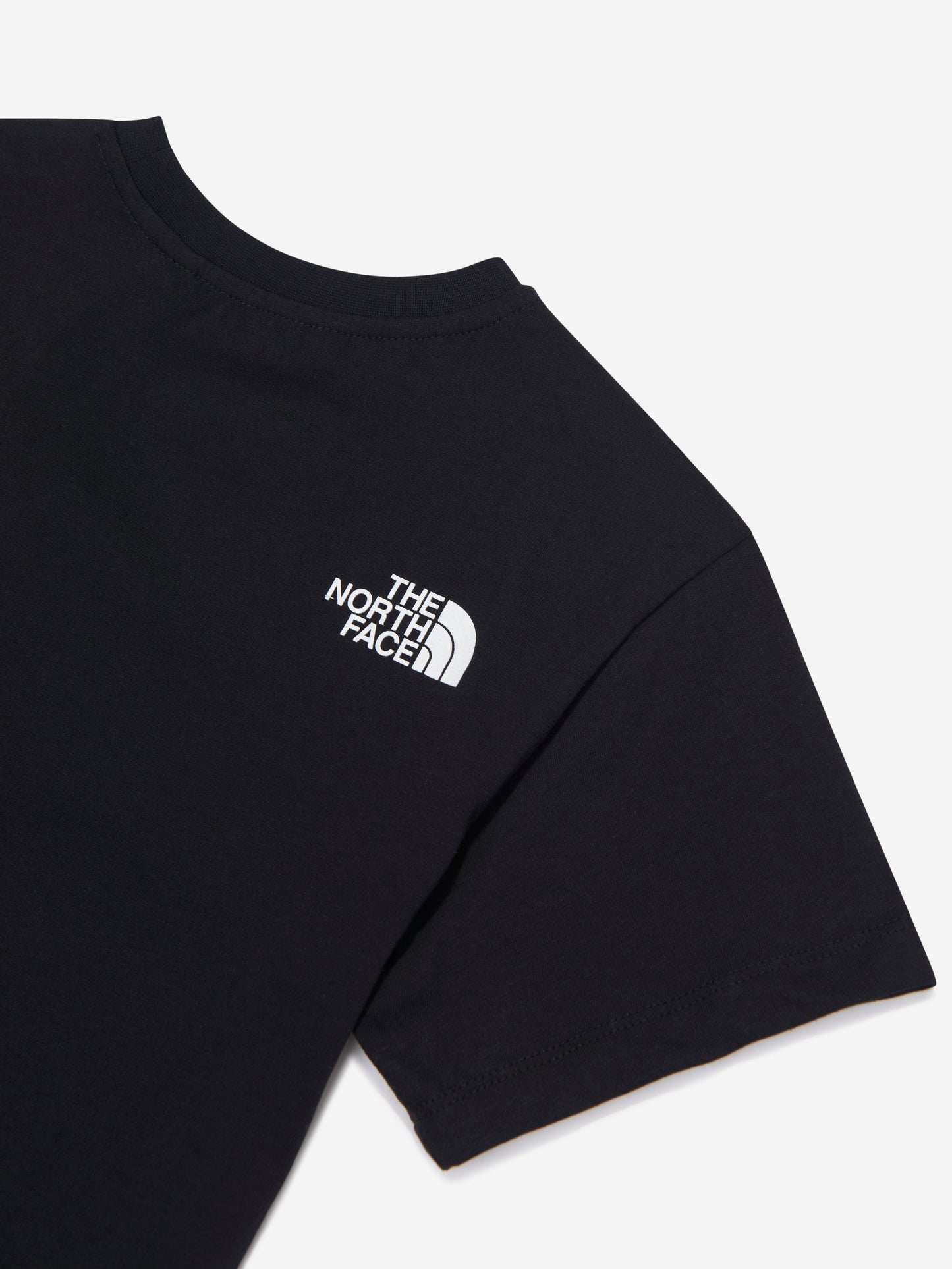 The North Face 儿童 Varsirty 图案超大 T 恤（黑色）