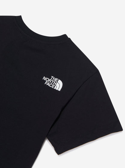 The North Face 儿童 Varsirty 图案超大 T 恤（黑色）