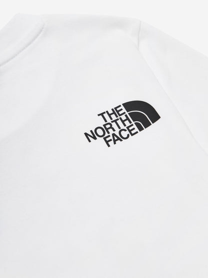 The North Face 男童白色长袖 T 恤