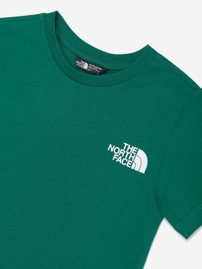 The North Face 男孩 Redbox T 恤（绿色）