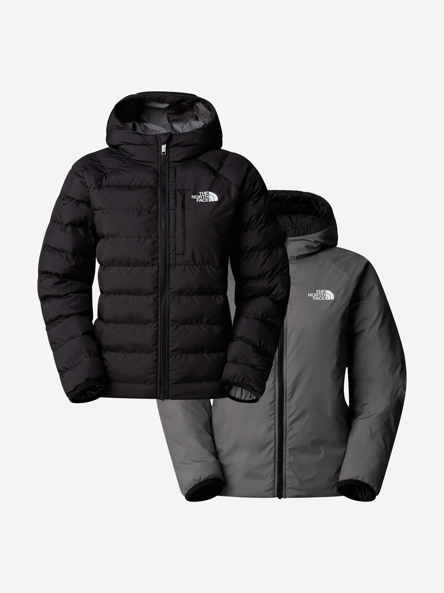 Boys Reversible Perrito Hooded Jacket in Black