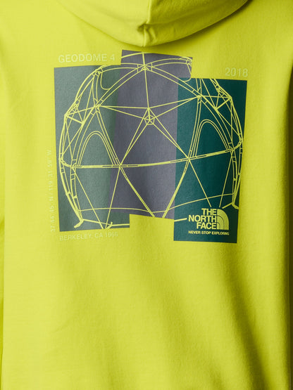 Boys Graphic Relaxed Hoodie in Yellow