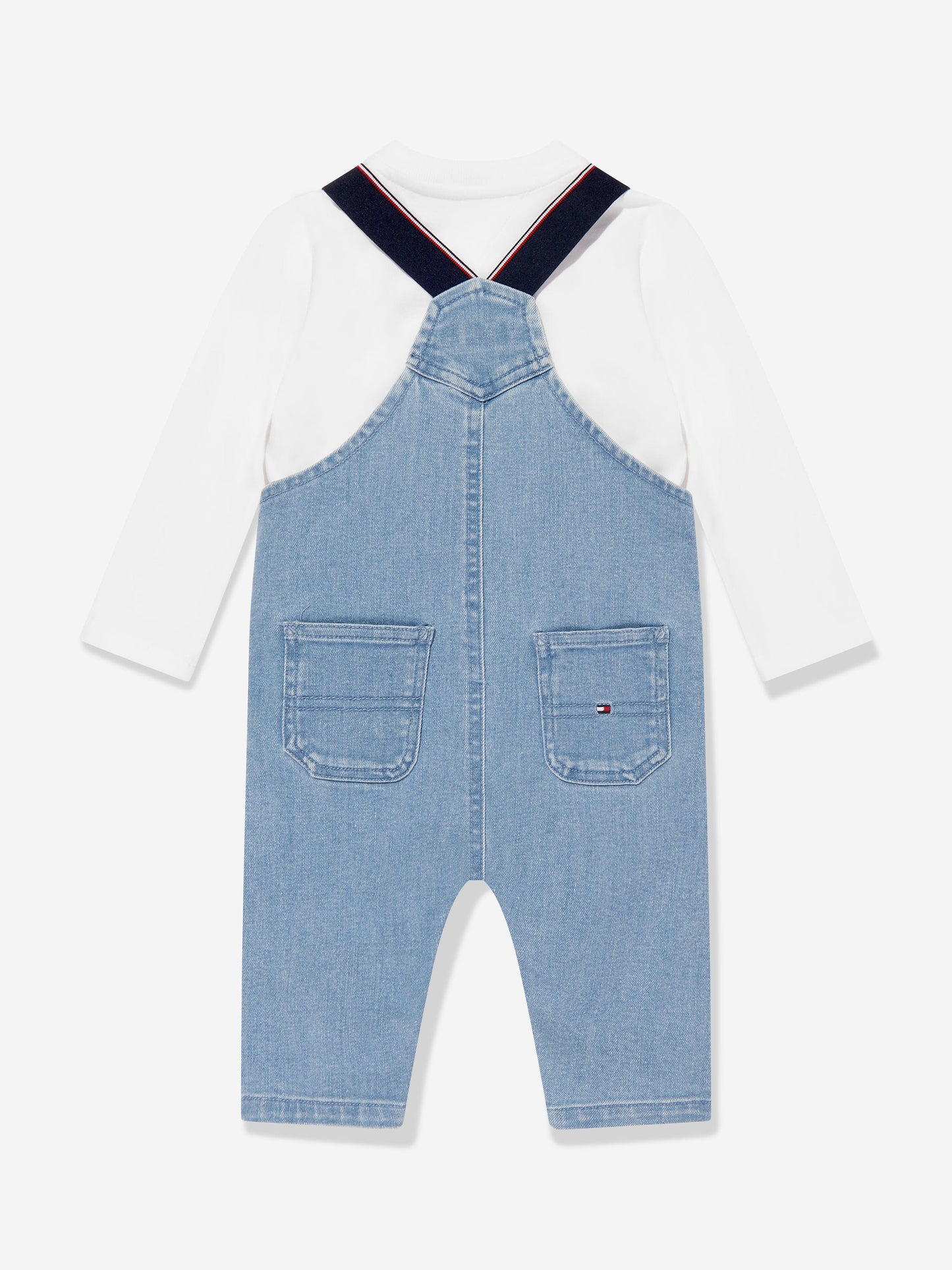 Tommy Hilfiger Baby Boys Denim Dungaree Set in Blue