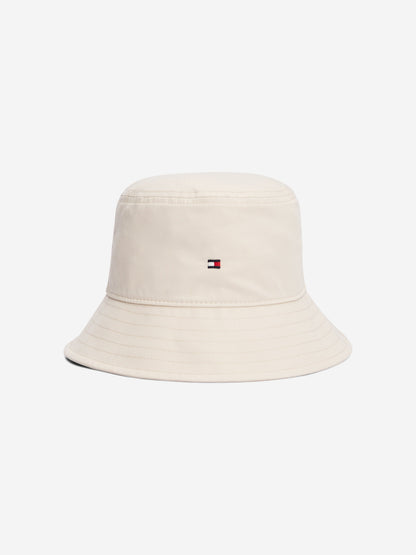 Tommy Hilfiger Kids Small Flag Bucket Hat in Beige