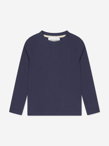 Trussardi 男童 Azha 长袖 T 恤（海军蓝）