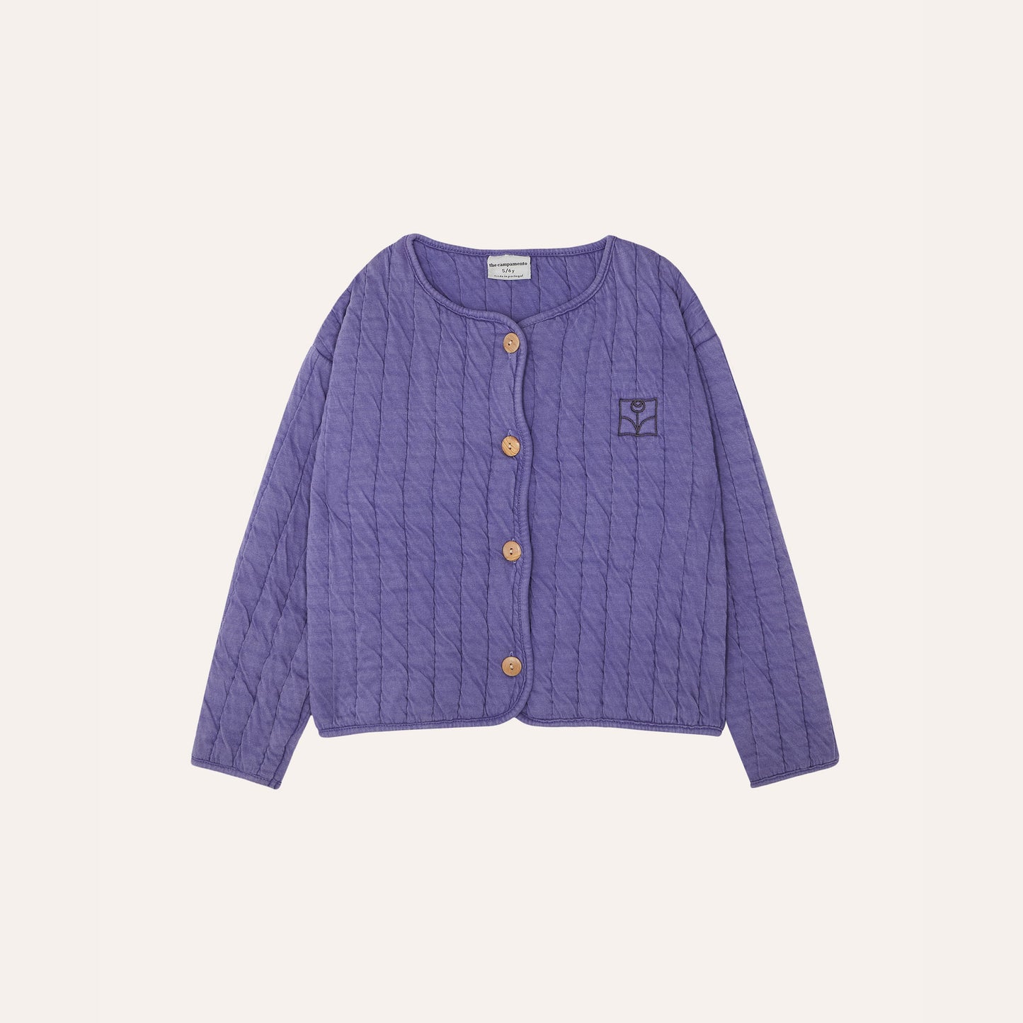儿童蓝紫色棉服