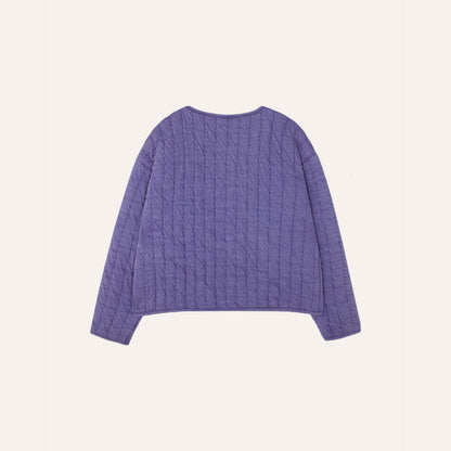 儿童蓝紫色棉服
