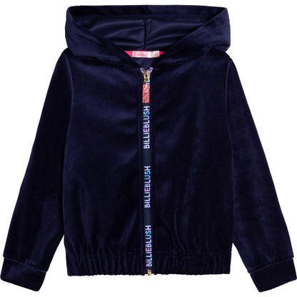 女童蓝色刺绣套装