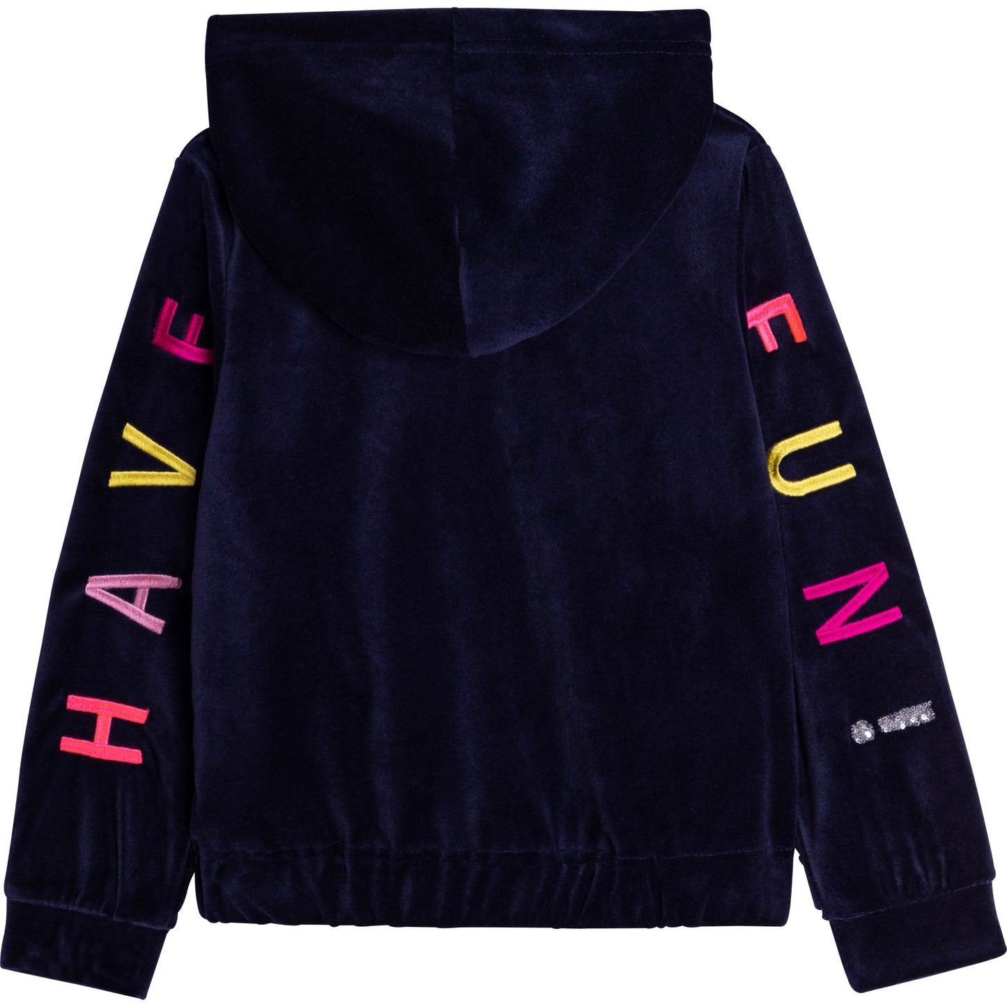 女童蓝色刺绣套装