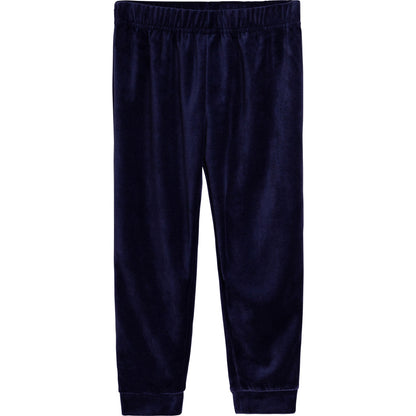 女童蓝色刺绣套装