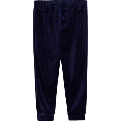 女童蓝色刺绣套装