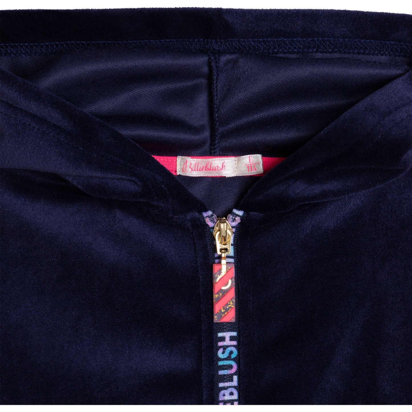 女童蓝色刺绣套装