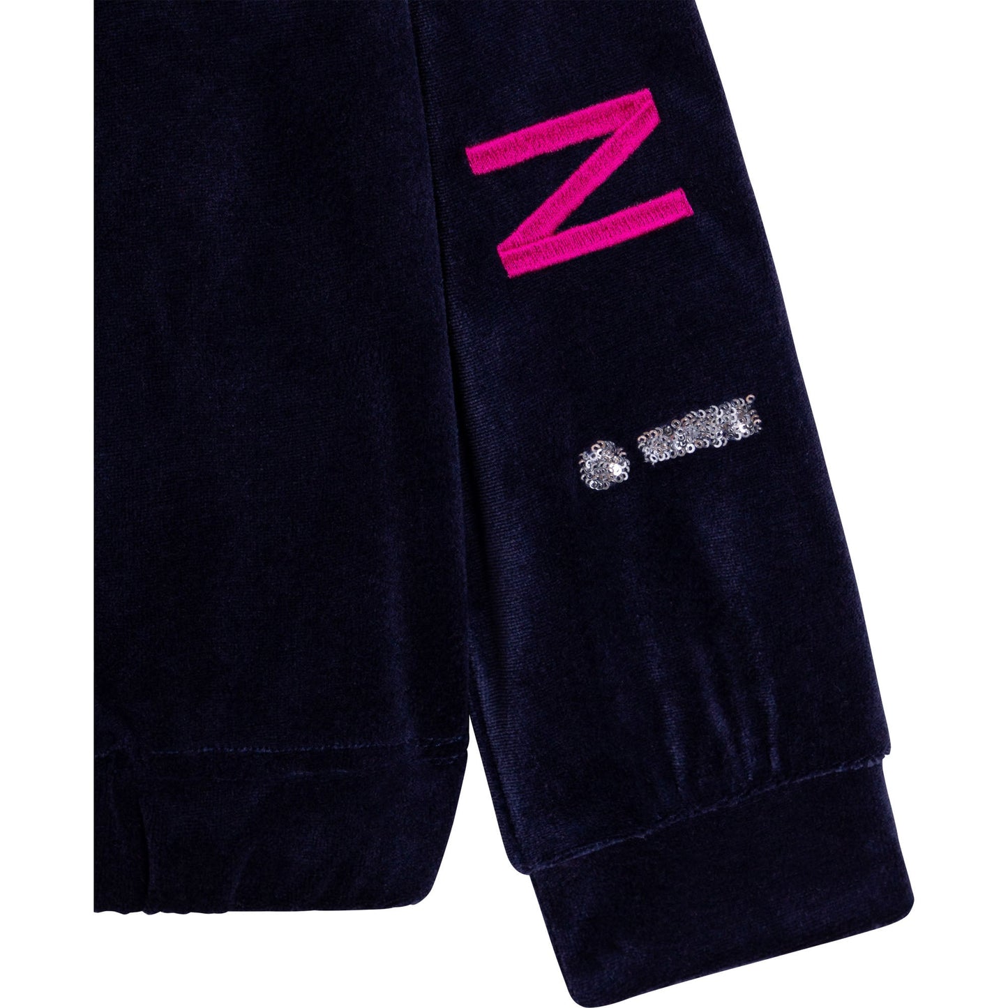 女童蓝色刺绣套装