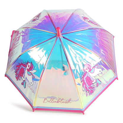 女童彩色雨伞