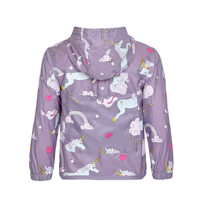 Grey Unicorn Packaway Raincoat