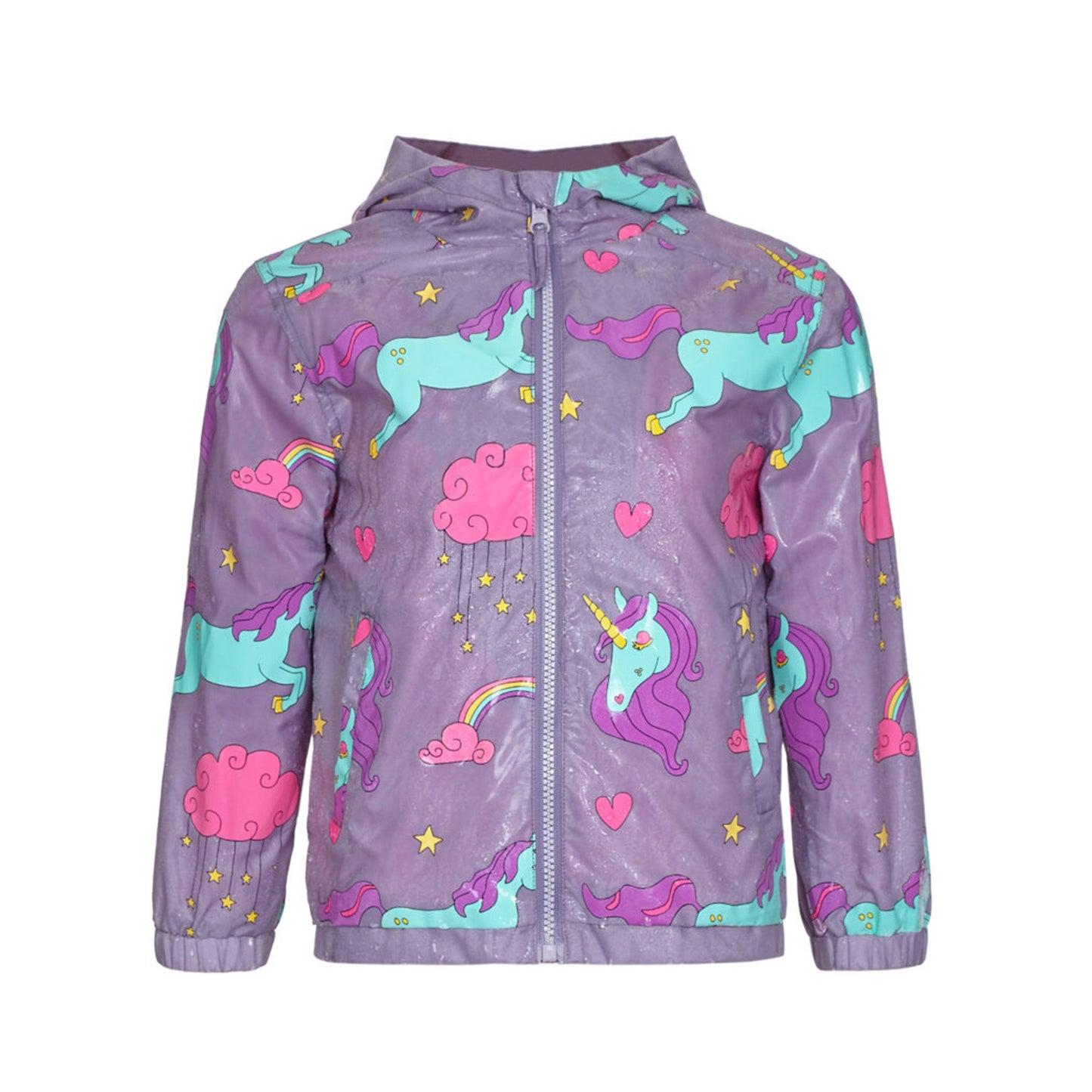 Grey Unicorn Packaway Raincoat