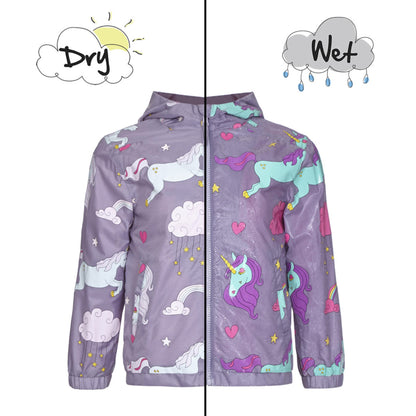 Grey Unicorn Packaway Raincoat