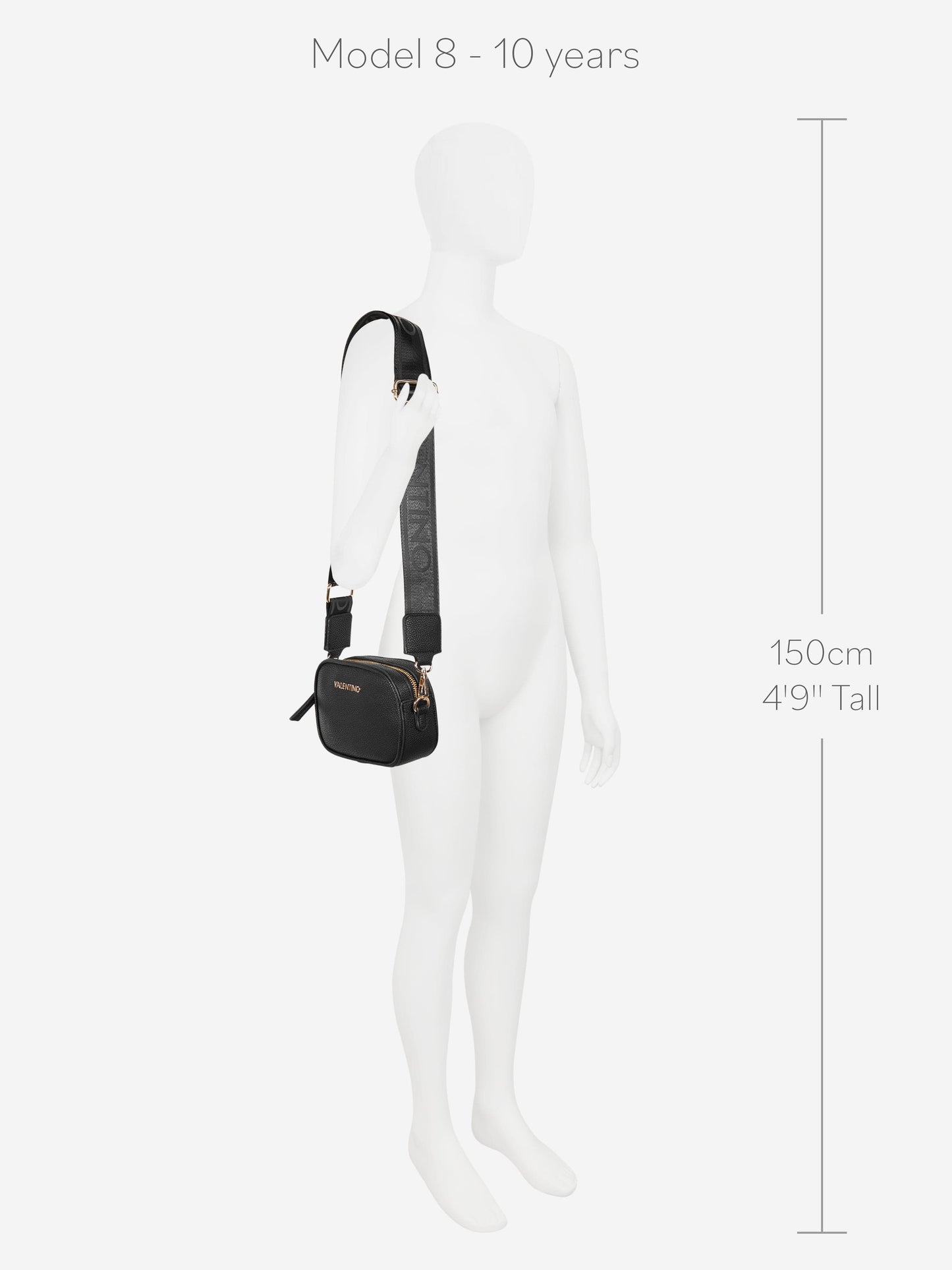 Valentino Girls Miramar 斜挎包 黑色（20 厘米）