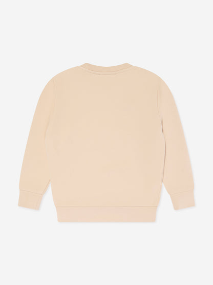 Versace Boys 米色徽标运动衫