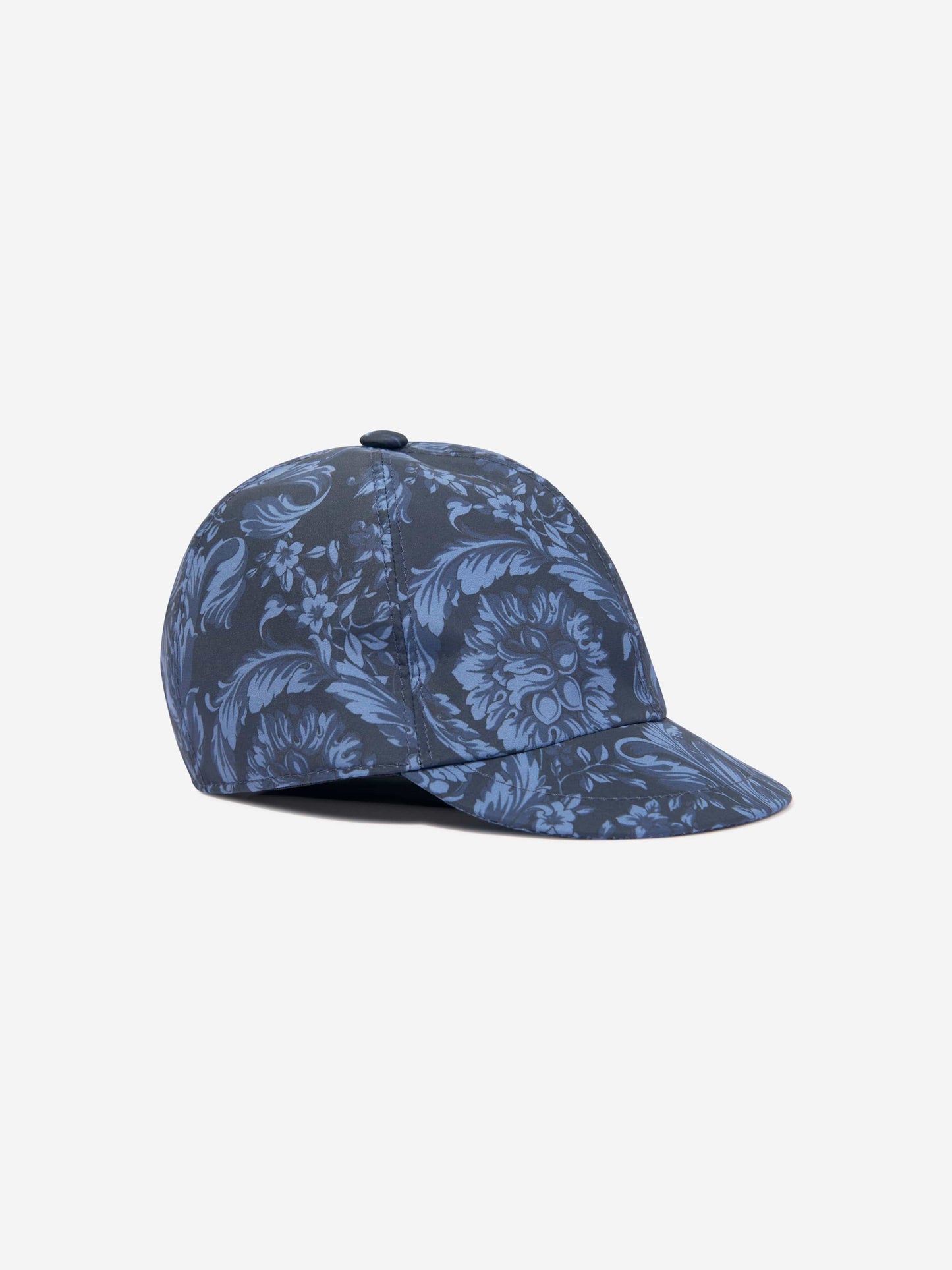 Versace Boys 巴洛克印花帽（海军蓝）