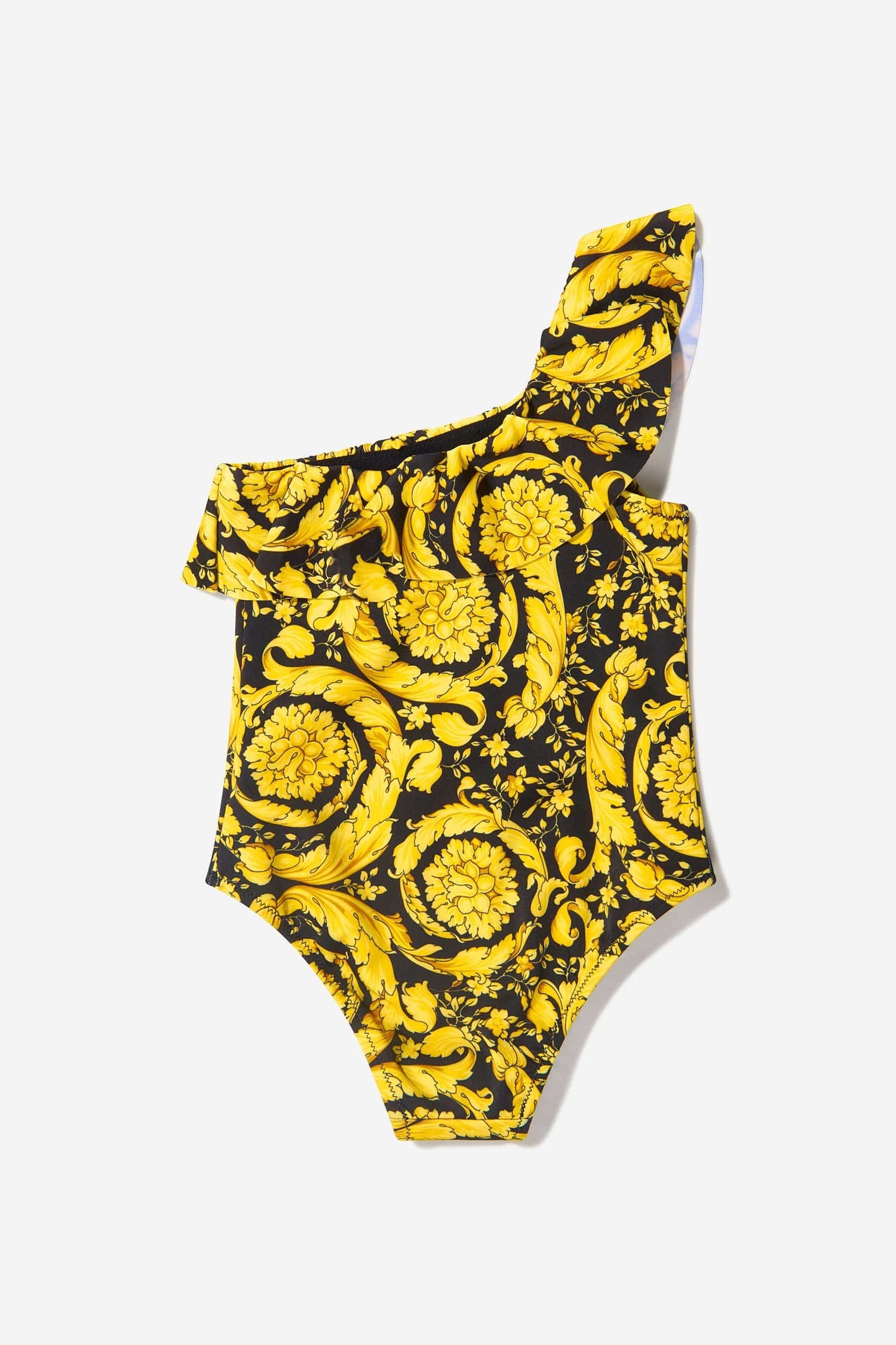 Versace 女童巴洛克印花泳衣