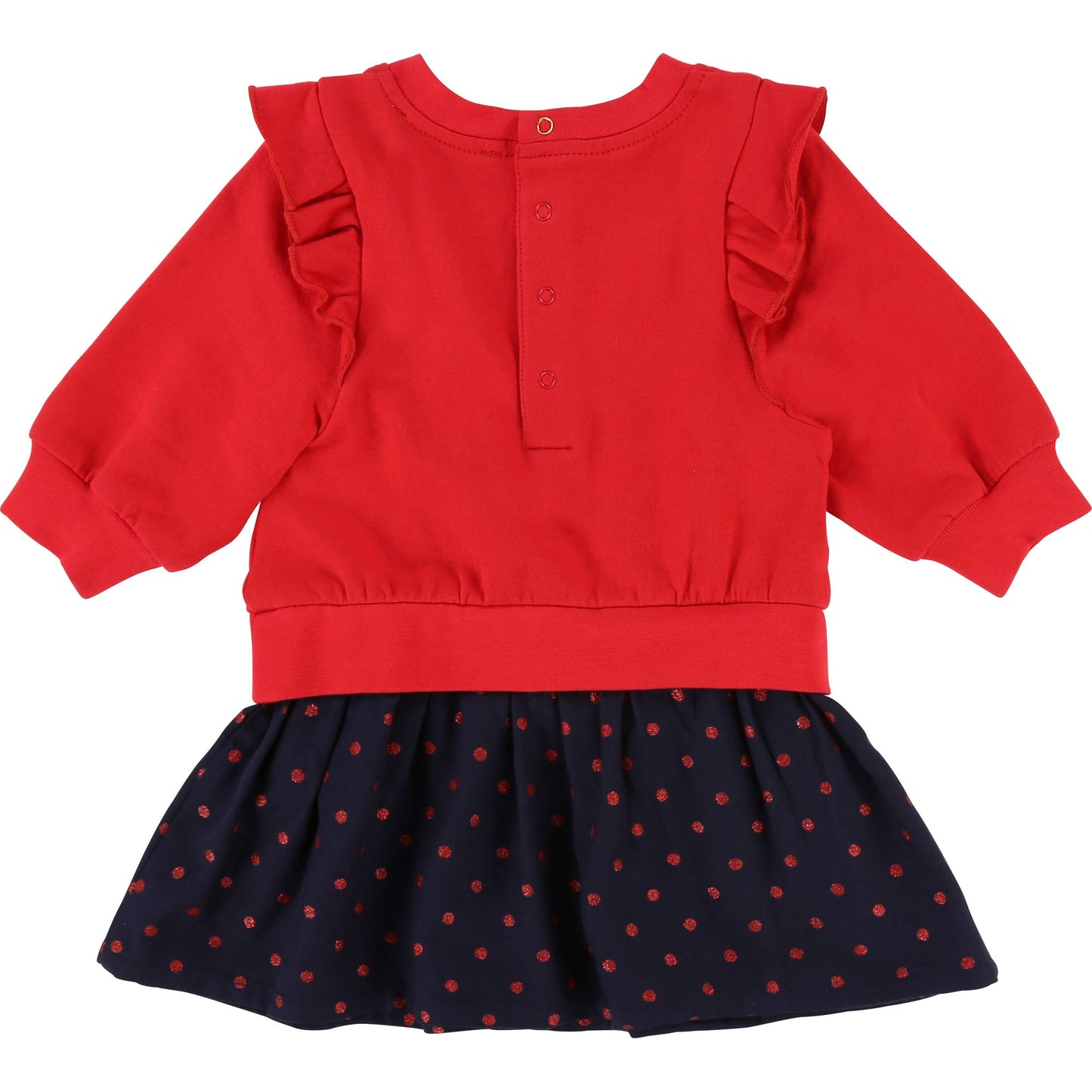Baby Girl Pop Red Cotton Dress
